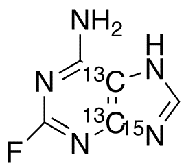 2-Fluoroadenine-13C2,15N - Chemical structure and product image