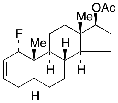 1-Fluoro-5 alpha-androst-2-en-17 beta-ol Acetate - Chemical structure and product image