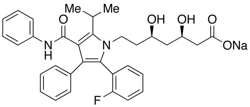 2-Fluoro Atorvastatin Sodium Salt - Chemical structure and product image