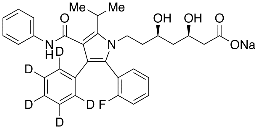 2-Fluoro Atorvastatin Sodium Salt-d5 - Chemical structure and product image