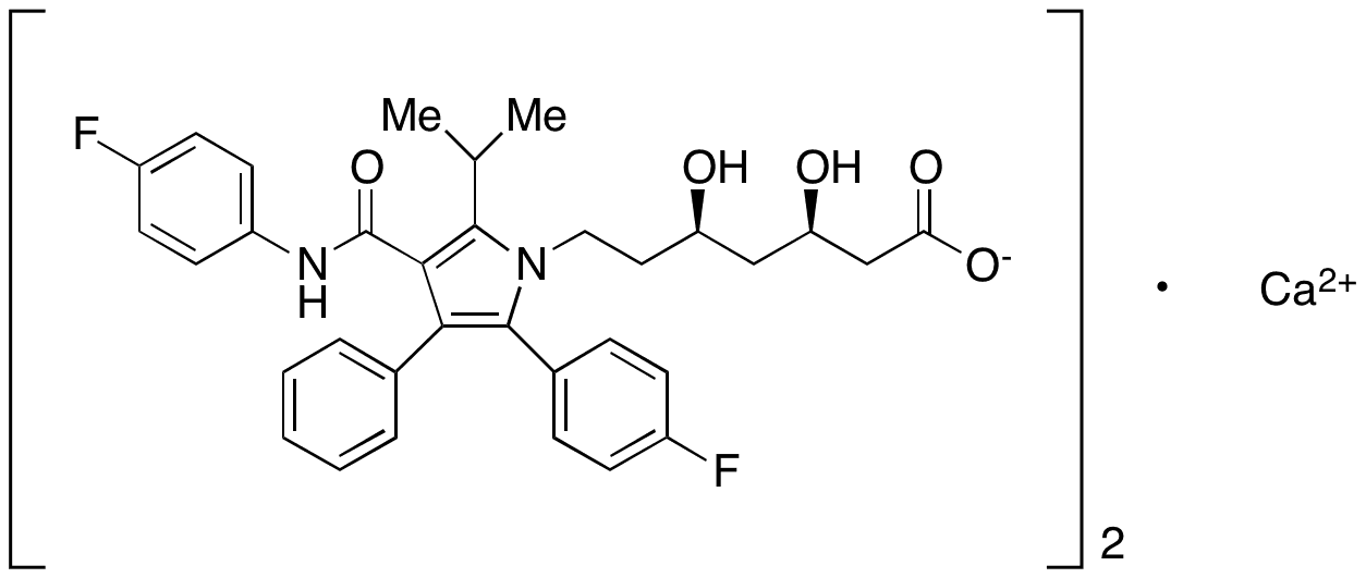 4-Fluoro Atorvastatin Calcium Salt - Chemical structure and product image