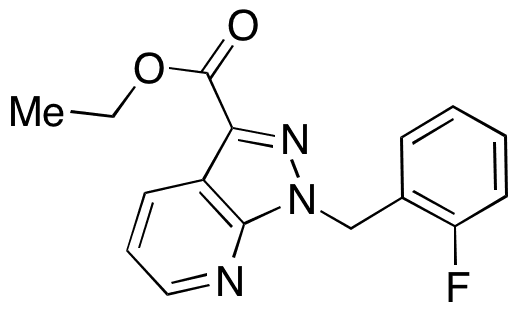 1-(2-Fluorobenzyl)-1H-pyrazolo[3,4-b]pyridine-3-carboxylic Acid Ethyl Ester - Chemical structure and product image