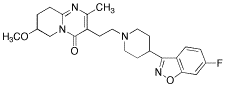 3-[2-[4-(6-Fluoro-1,2-benzisoxazol-3-yl)-1-piperidinyl]ethyl]-6,7,8,9-tetrahydro-7-methoxy-2-methyl-4H-pyrido[1,2-a]pyrimidin-4-one - Chemical structure and product image