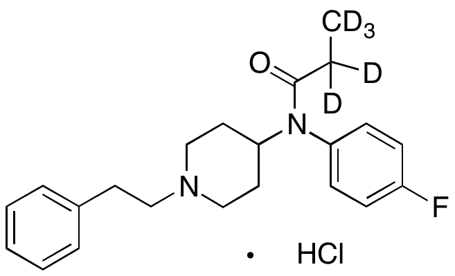 p-Fluorofentanyl-d5 Hydrochloride - Chemical structure and product image