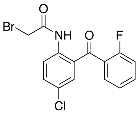 N-[2-(2-Fluorophenyl)-4-chlorophenyl-2-bromoacetamide - Chemical structure and product image