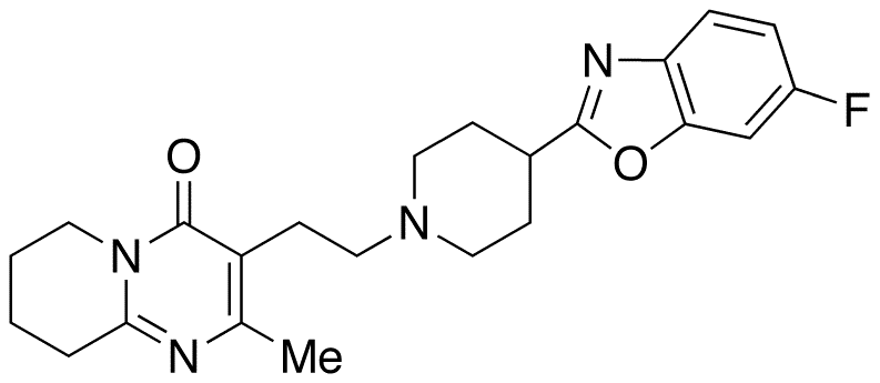 3-[2-[4-(6-Fluoro-2-benzoxazolyl)-1-piperidinyl]ethyl]-6,7,8,9-tetrahydro-2-methyl-4H-pyrido[1,2-a]pyrimidin-4-one (Risperidone Impurity) - Chemical structure and product image