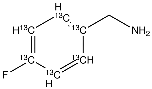 4-Fluorobenzylamine-13C6 - Chemical structure and product image