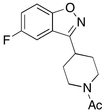 1-[4-(5-Fluoro-1,2-benzisoxazol-3-yl)-1-piperidinyl]ethanone - Chemical structure and product image