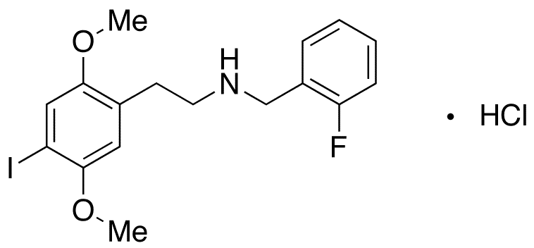 N-â€‹(2-â€‹Fluorobenzyl)-â€‹2-â€‹(4-â€‹iodo-â€‹2,â€‹5-â€‹dimethoxyphenyl)ethanamine Hydrochloride - Chemical structure and product image