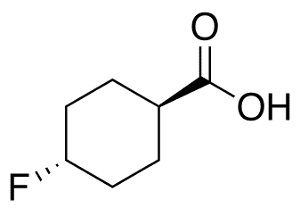 trans-4-Fluorocyclohexanecarboxylic Acid - Chemical structure and product image