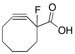 1-Fluoro-2-cyclooctyne-1-carboxylic Acid - Chemical structure and product image