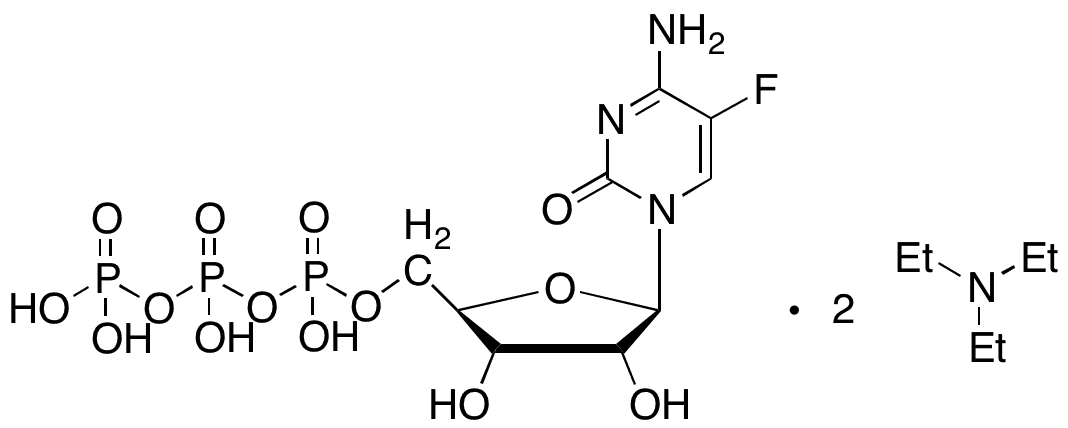 Fluorocytidine Triphosphate Tetraammonium Salt - Chemical structure and product image