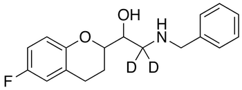 6-Fluoro-3,4-dihydro-alpha-[[(benzyl)amino]methyl]-2H-1-benzopyran-2-methanol-d2(Mixture of Diastereomers) - Chemical structure and product image