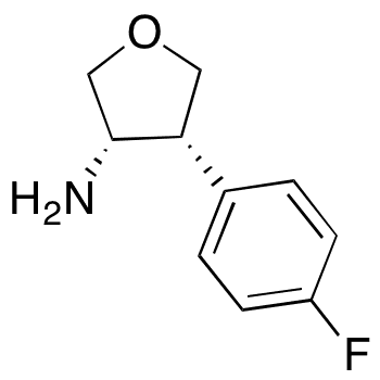 rel-(3R,4S)-4-(4-Fluorophenyl)tetrahydro-3-furanamine - Chemical structure and product image