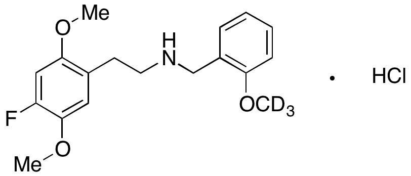 4-Fluoro-2,5-dimethoxy-N-[(2-methoxyphenyl)methyl]benzeneethanamine-D3 Hydrochloride - Chemical structure and product image