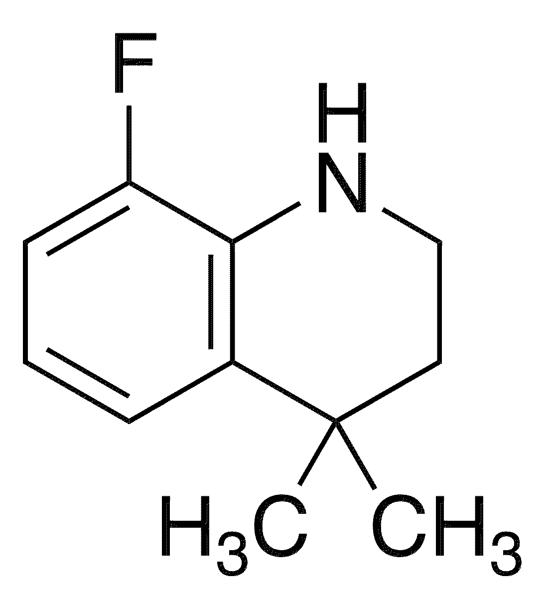 8-Fluoro-4,4-dimethyl-2,3-dihydro-1H-quinoline - Chemical structure and product image