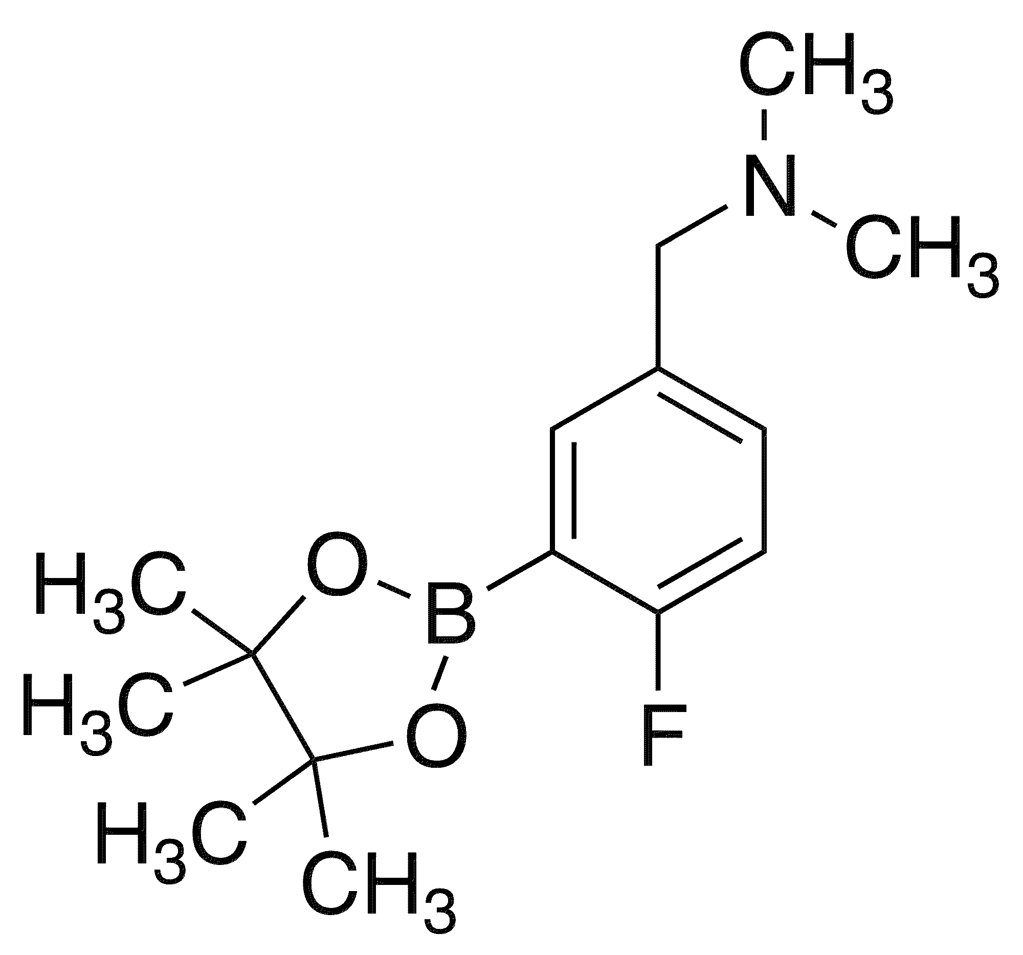 2-Fluoro-5-(dimethylaminomethyl)phenylboronic acid pinacol ester - Chemical structure and product image