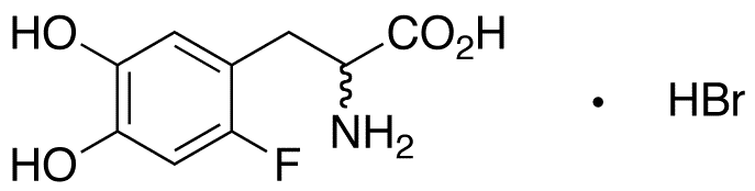 6-Fluoro DL-DOPA Hydrobromide Salt - Chemical structure and product image
