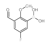 5-Fluoro-3-formyl-2-methoxyphenylboronic Acid - Chemical structure and product image