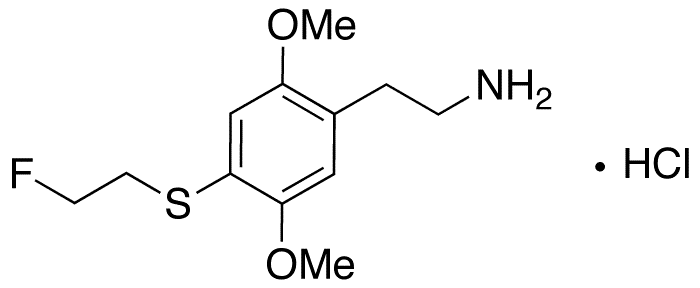 4-[(2-Fluoroethyl)thio]-2,5-dimethoxybenzeneethanamine Hydrochloride - Chemical structure and product image