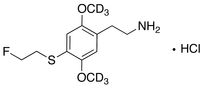 4-[(2-Fluoroethyl)thio]-2,5-dimethoxybenzeneethanamine-d6 Hydrochloride - Chemical structure and product image