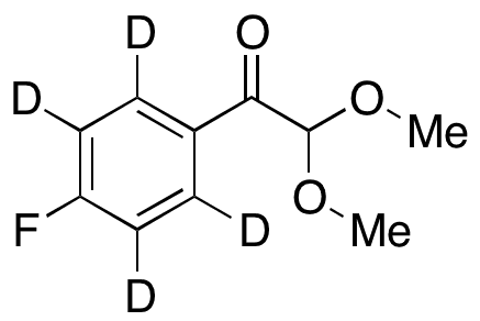 1-(4-Fluorophenyl)-2,2-dimethoxyethanone-d4 - Chemical structure and product image