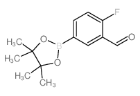 4-Fluoro-3-formylphenylboronic acid, pinacol ester - Chemical structure and product image