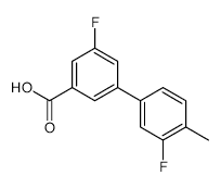 5-Fluoro-3-(3-fluoro-4-methylphenyl)benzoic acid - Chemical structure and product image