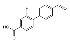 3-Fluoro-4-(4-formylphenyl)benzoic acid - Chemical structure and product image