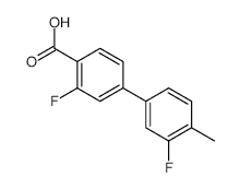2-Fluoro-4-(3-fluoro-4-methylphenyl)benzoic acid - Chemical structure and product image