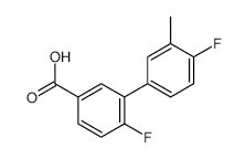 4-Fluoro-3-(4-fluoro-3-methylphenyl)benzoic acid - Chemical structure and product image