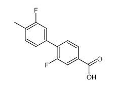 3-Fluoro-4-(3-fluoro-4-methylphenyl)benzoic acid - Chemical structure and product image