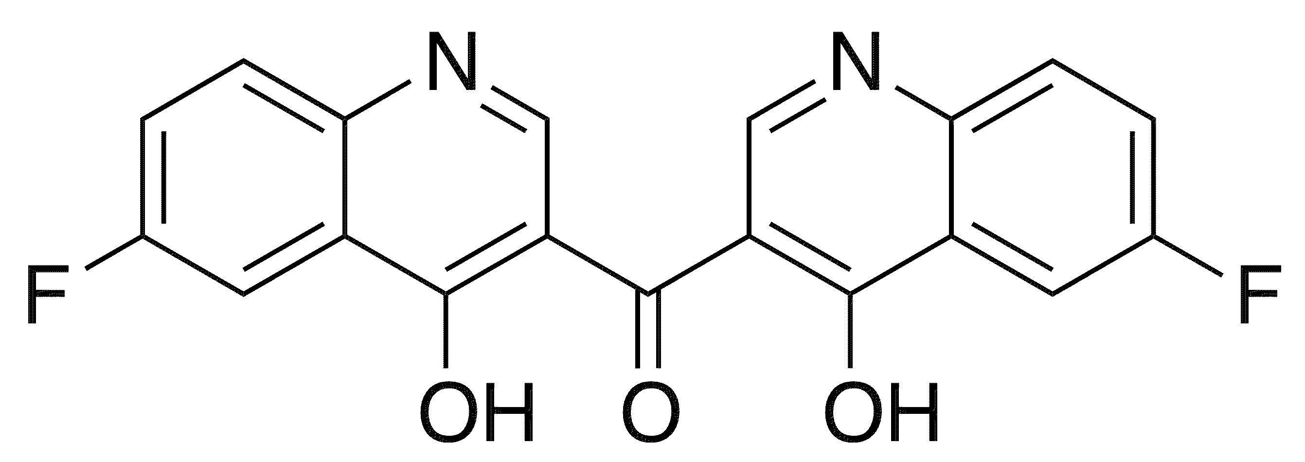 6-Fluoro-3-[(6-fluoro-4-hydroxyquinolin-3-yl)carbonyl]quinolin-4-ol - Chemical structure and product image