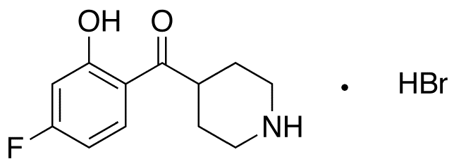 (4-Fluoro-2-hydroxyphenyl)-4-piperidinyl-methanone Hydrobromide - Chemical structure and product image