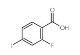 2-Fluoro-4-iodobenzoic acid - Chemical structure and product image