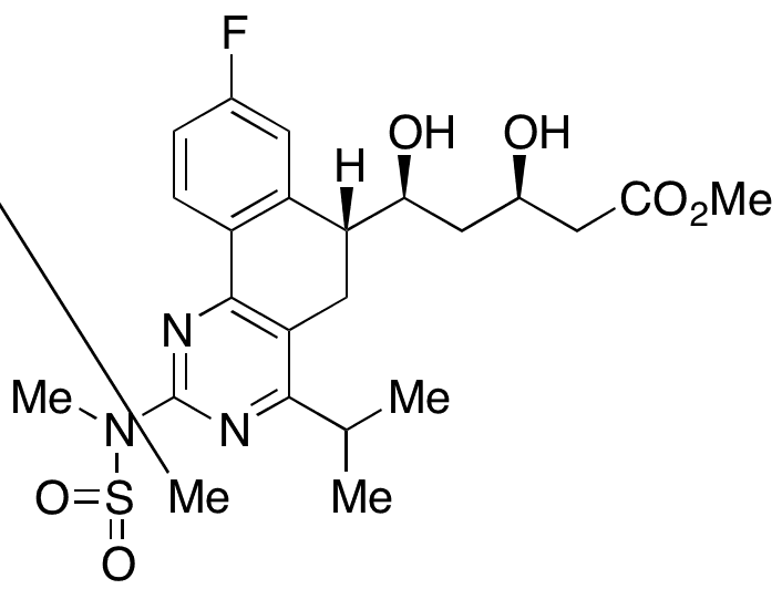 (Beta R,delta S,6R)-8-Fluoro-5,6-dihydro-beta,delta-dihydroxy-4-(1-methylethyl)-2-[methyl(methylsulfonyl)amino]benzo[h]quinazoline-6-pentanoic Acid Methyl Ester - Chemical structure and product image