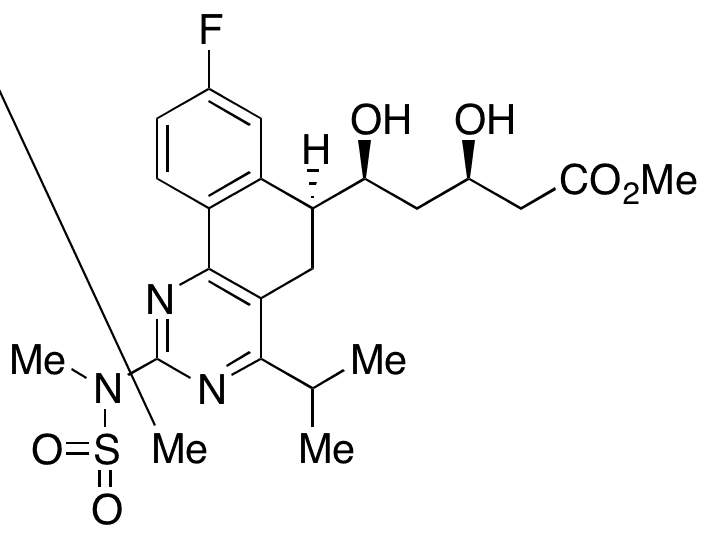 (Beta R,delta S,6S)-8-Fluoro-5,6-dihydro-beta,delta-dihydroxy-4-(1-methylethyl)-2-[methyl(methylsulfonyl)amino]benzo[h]quinazoline-6-pentanoic Acid Methyl Ester - Chemical structure and product image