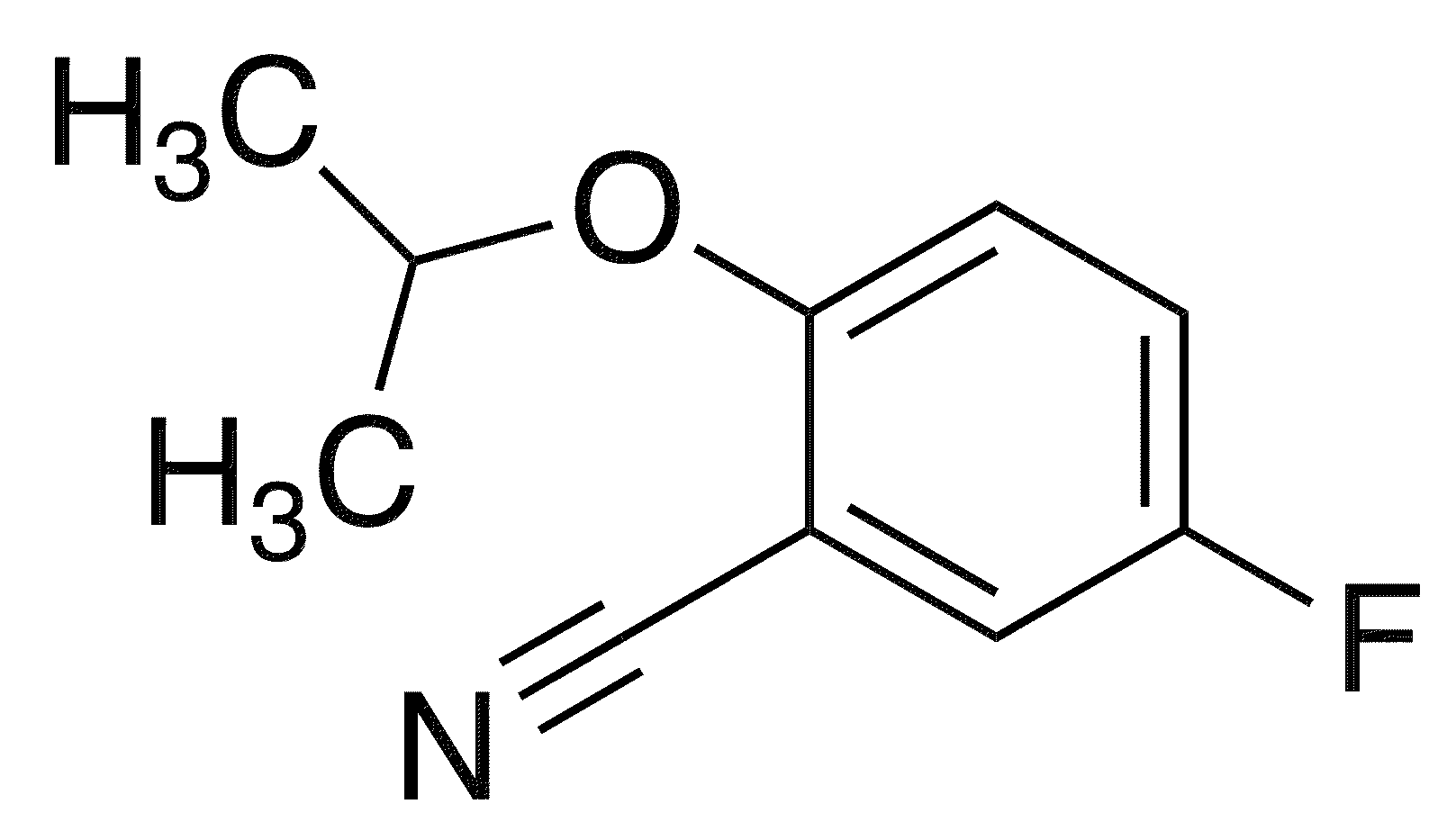 5-Fluoro-2-isopropoxybenzonitrile - Chemical structure and product image