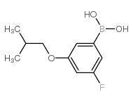 3-Fluoro-5-isobutoxyphenylboronic acid - Chemical structure and product image