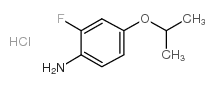 2-Fluoro-4-isopropoxyaniline, hydrochloride - Chemical structure and product image