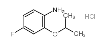 4-Fluoro-2-isopropoxyaniline hydrochloride - Chemical structure and product image