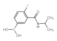 4-Fluoro-3-(isopropylcarbamoyl)phenylboronic acid - Chemical structure and product image