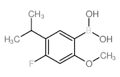 (4-Fluoro-5-isopropyl-2-methoxyphenyl)boronic acid - Chemical structure and product image