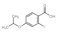 2-Fluoro-4-isopropoxybenzoic Acid - Chemical structure and product image