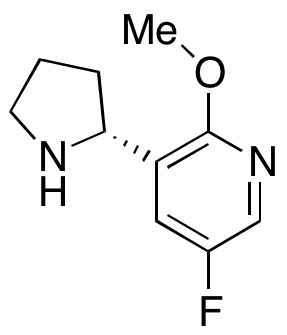 5-Fluoro-2-methoxy-3-[(2R)-pyrrolidin-2-yl]pyridine - Chemical structure and product image