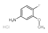 4-Fluoro-3-methoxyaniline hydrochloride - Chemical structure and product image