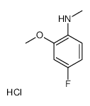 4-Fluoro-2-methoxy-N-methylaniline hydrochloride - Chemical structure and product image