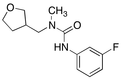 N-â€‹(3-â€‹Fluorophenyl)â€‹-â€‹N-â€‹methyl-â€‹N-â€‹[(tetrahydro-â€‹3-â€‹furanyl)â€‹methyl]â€‹-urea - Chemical structure and product image