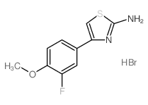 4-(3-Fluoro-4-methoxy-phenyl)-thiazol-2-ylamine Hydrobromide - Chemical structure and product image