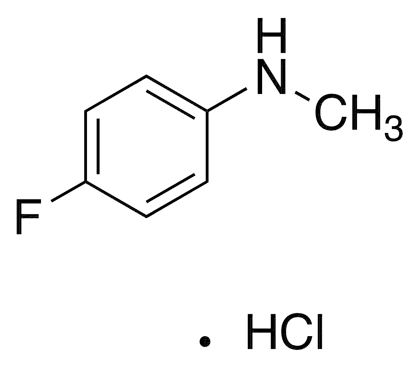 4-Fluoro-N-methylaniline Hydrochloride - Chemical structure and product image